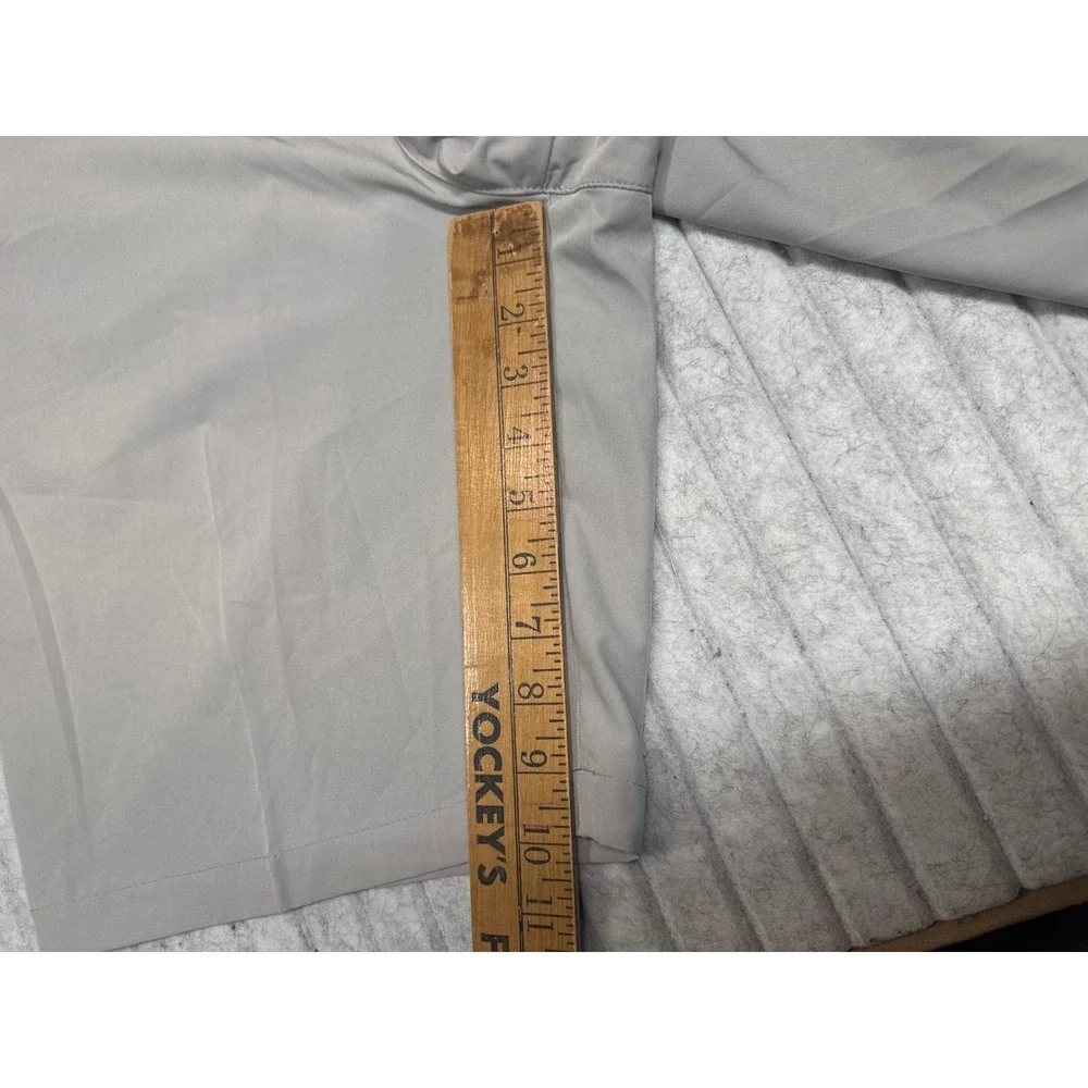 Adidas Golf Shorts Mens 38 Light Grey Performance Stretch Flat‎ Front Activewear